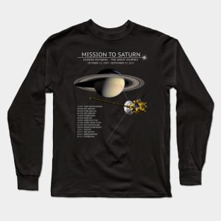 Cassini Huygens Space Tour Shirt Grand Finale Long Sleeve T-Shirt